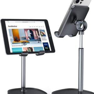 LISEN Cell Cellphone Stand Adjustable Cellphone Holer for Desk, Laptop Workplace Desk Equipment for iPhone 16 Holder Ladies Kitchen Necessities Matches All Cell Telephones Swap Kindle iPads Pill 4-10in