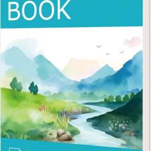 Hapikalor Watercolor Paper Pad, 9″x12″ Water Colour Paper, 140lb/300gsm Artist Portray Drawing Paper E book, Artwork Provides for Adults Children, Watercolors, Watercolor Paint Set, Sketchbook, Journal, Teal