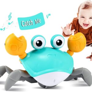 management future Crawling Crab Child Toy – Toddler Tummy Time Toys 3 4 5 6 7 8 9 10 11 12 Infants Boy 3-6 6-12 Studying Crawl 9-12 12-18 Strolling Toddler 36 Months Outdated Music Improvement 1st Birthday Items