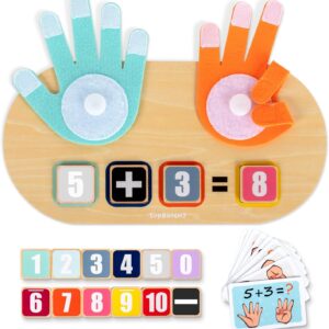 TOP BRIGHT Academic Studying Quantity Toys for Toddlers 2-4 Years, Children Finger Counting Math Quantity Blocks Homeschool Provides, Montessori Toys for 3 4 5 Yr Previous