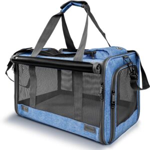 Pet Service for Giant and Medium Cats, Gentle-Sided Pet Service for Massive Medium Cats and Pet, Canine Carriers Cat Carriers Pet Privateness Safety Journey Carriers