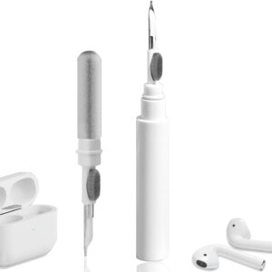 Cleaner Package for Airpods,Earbuds Cleansing package for Airpods Professional 1 2 3, Multi-Perform Cleansing Instrument with Brush for Wi-fi Earphones Bluetooth Headphones Digital camera and iPhone(White)