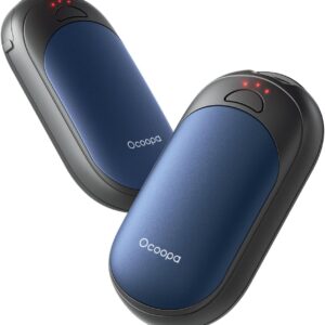 OCOOPA Magnetic Hand Heaters Rechargeable 2 Pack, AI Electrical Handwarmers, Quick Heating, 3-Settings, UL Licensed, Transportable Heater, Gloves Becoming, Journey Necessities, Presents Girls Males, UT3 Lite