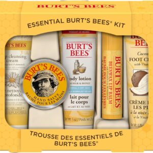 Burt’s Bees Items Concepts – Important On a regular basis Magnificence Set, 5 Journey Dimension Merchandise – Deep Cleaning Cream, Hand Salve, Physique Lotion, Foot Cream and Lip Balm