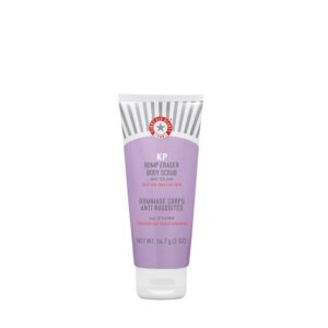 First Help Magnificence – KP Bump Eraser Physique Scrub with 10% AHA, Keratosis Pilaris Pores and skin Exfoliator with Glycolic and Lactic acids, Helps Scale back Rooster Pores and skin Bumps, Protected for Delicate Pores and skin, 2 oz