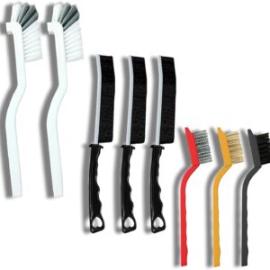 Crevice Cleansing Brush Set, Multi-Objective Exhausting Bristle Brushes for Deep Cleansing Kitchen, Rest room, Grout, Sink, Cup, Teapot, Bottle, Blender, Corners, Tight Areas & Extra