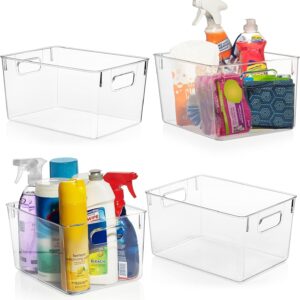 ClearSpace Clear Plastic Storage Bins – Pantry Organizers & Storage Containers, Cupboard Organizer – Residence Group Should Haves for Kitchen, Laundry Room, Workplace, Closet, Storage & Freezer