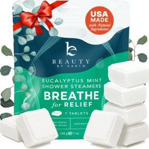 Bathe Steamers Aromatherapy – USA Made with Pure Elements & Eucalyptus Important Oil, Moms Day Items, Massive Bathe Bombs, Leisure Spa Items for Ladies & Males, Self Care Items for Mother