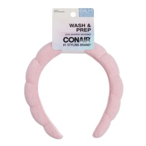 Conair Spa Make-up and Face Washing Headband – Bubble Design – Pink