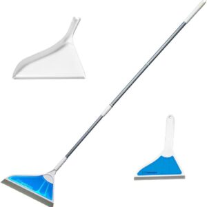 Helio Air Broom 3 Piece Equipment All Floor Sweeper and Squeegee for Moist and Dry Cleansing Mud, Grime, Liquids, Pet Hair, Tile, Hardwood Flooring, Carpet, Furnishings, Home windows, Bathe Doorways As Seen on TV