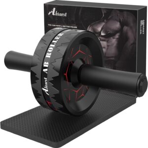 Ab Curler Wheel, Abs Exercise Tools for Belly & Core Power Coaching, Dwelling Health club Train Wheels for Males Ladies, with Knee Pad Equipment