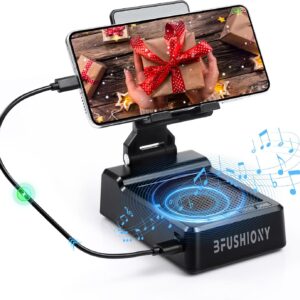 Birthday Presents for Males Girls Father’s Day – Telephone Stand with Wi-fi Speaker and Charger for iPhone/Android/Pill, Distinctive Present for Him Dad Mother Tech Devices