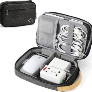 Travelkin Wire Organizer Journey, Digital Organizer Journey Case, Cable Organizer Bag For Cords,Chargers Telephone, Sd Card,Usbs (Black)