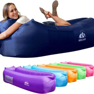 WEKAPO Inflatable Lounger Air Couch Hammock-Moveable,Water Proof& Anti-Air Leaking Design-Ideally suited Sofa for Yard Seashore Touring Tenting Picnics & Music Festivals