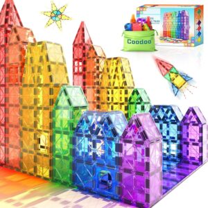 Magnetic Tiles Youngsters Toys STEM Magnet Toy for Toddler Magnetic Blocks Constructing Preschool Studying Sensory Montessori Toys for 3+ 12 months Outdated Boys and Women, Secure Creativity Toddler Youngsters Toy 40PCS